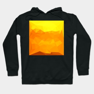 Cyber Yellow Abstract Low Polygon Background Hoodie